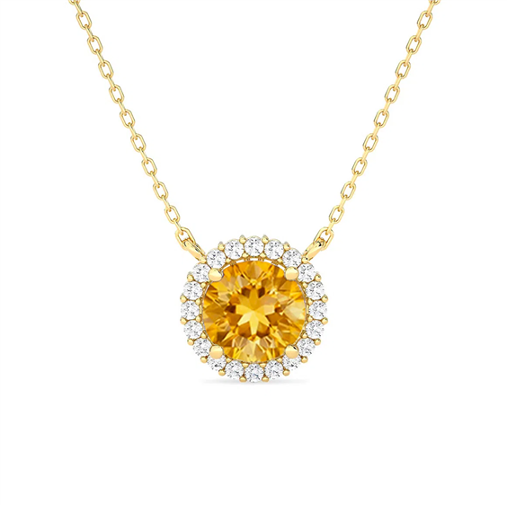 Collana Gazzola Gioielli Donna Amuleto in Oro giallo Quarzo 0.62 Ct GI-900-72-2-9-CI-BR-N-DEF-VS - GI-900-72-2-9-CI-BR-N-DEF-VS